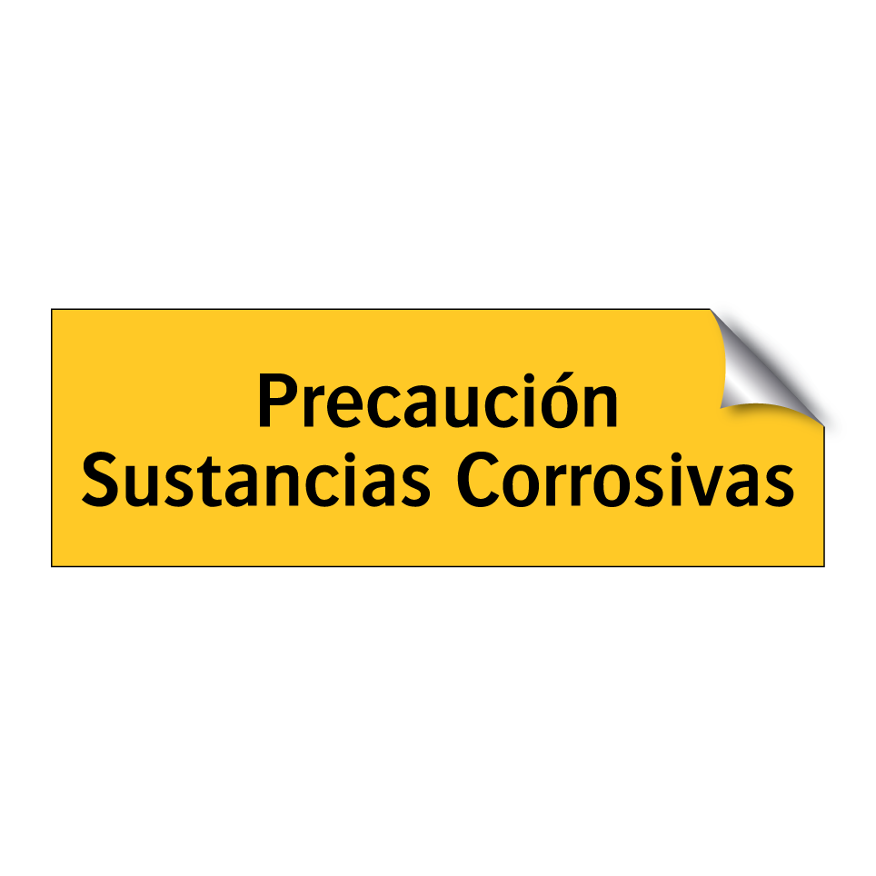 Precaución Sustancias Corrosivas
