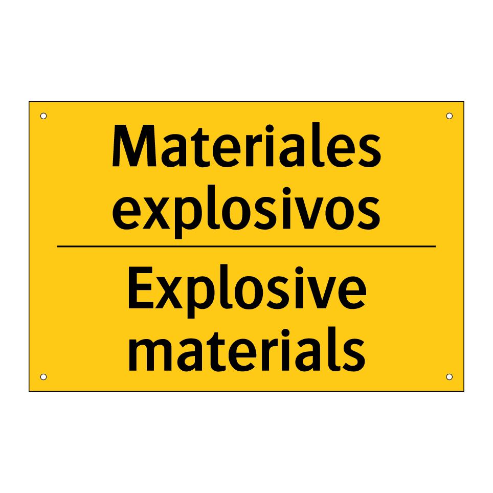 Materiales explosivos - Explosive materials