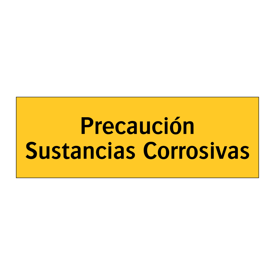 Precaución Sustancias Corrosivas