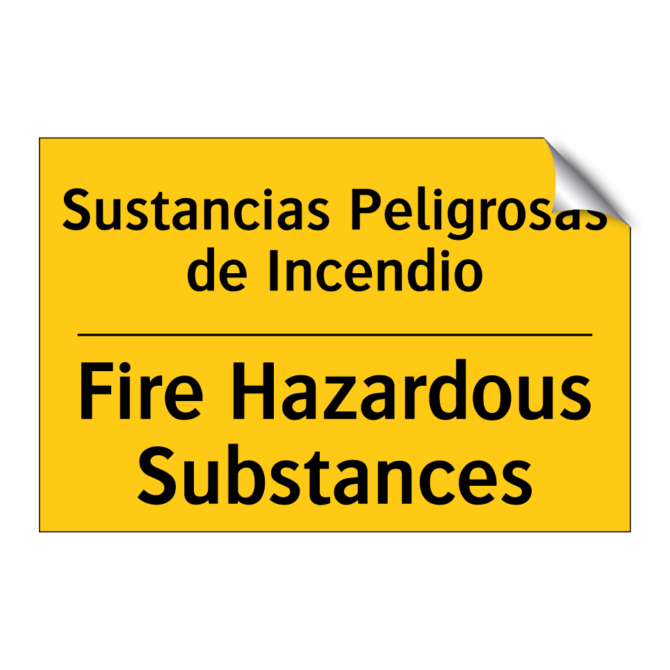 Sustancias Peligrosas de Incendio - Fire Hazardous Substances
