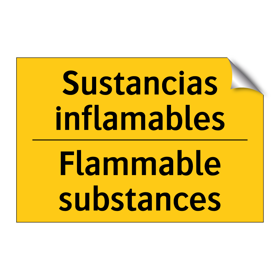 Sustancias inflamables - Flammable substances