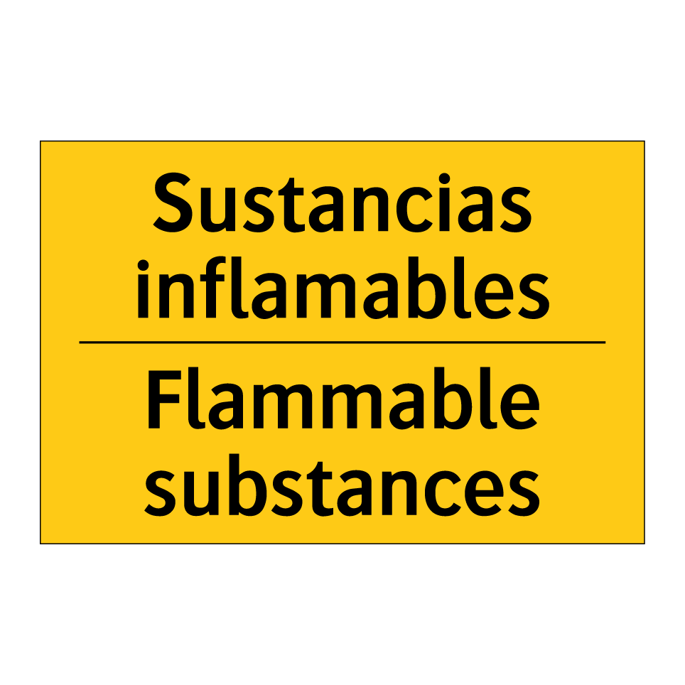 Sustancias inflamables - Flammable substances
