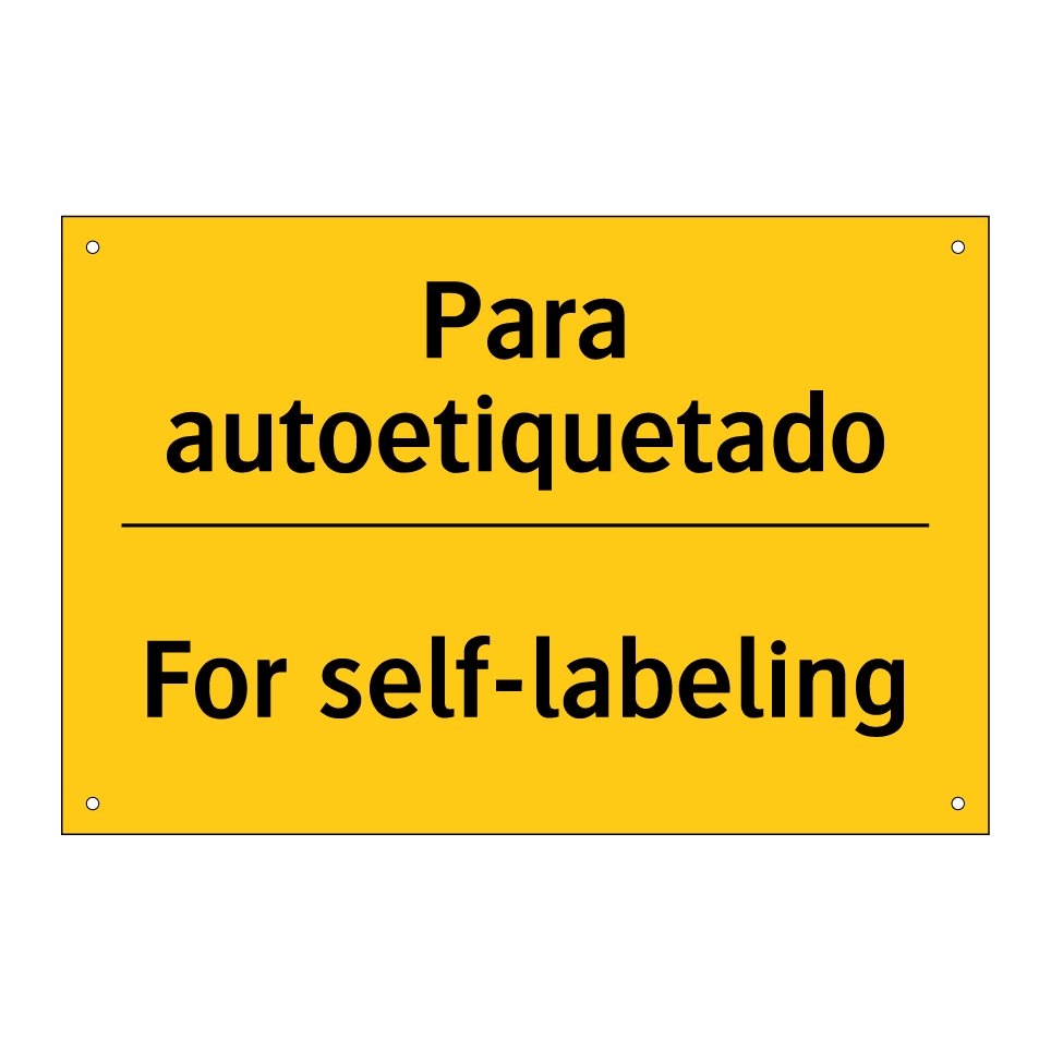 Para autoetiquetado - For self-labeling
