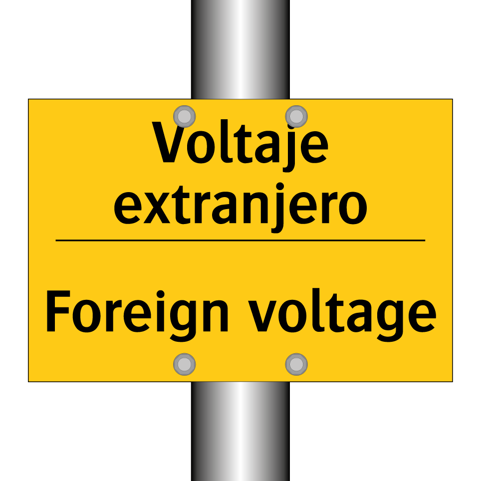 Voltaje extranjero - Foreign voltage
