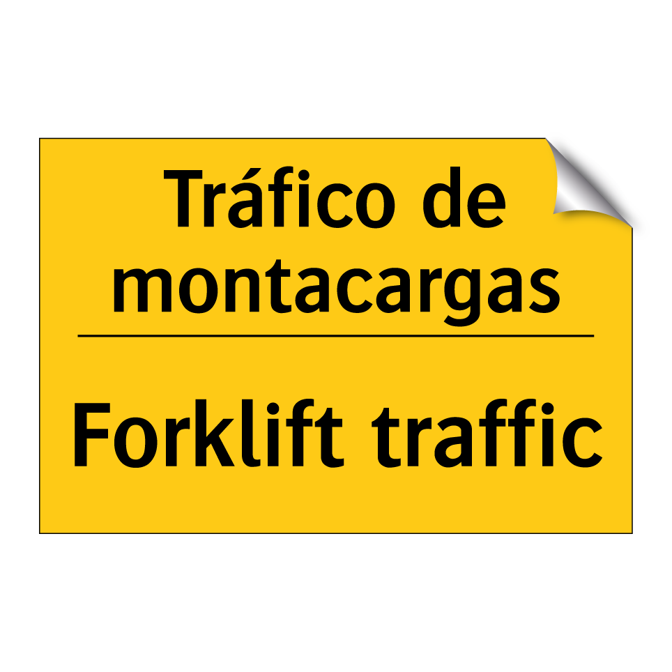 Tráfico de montacargas - Forklift traffic