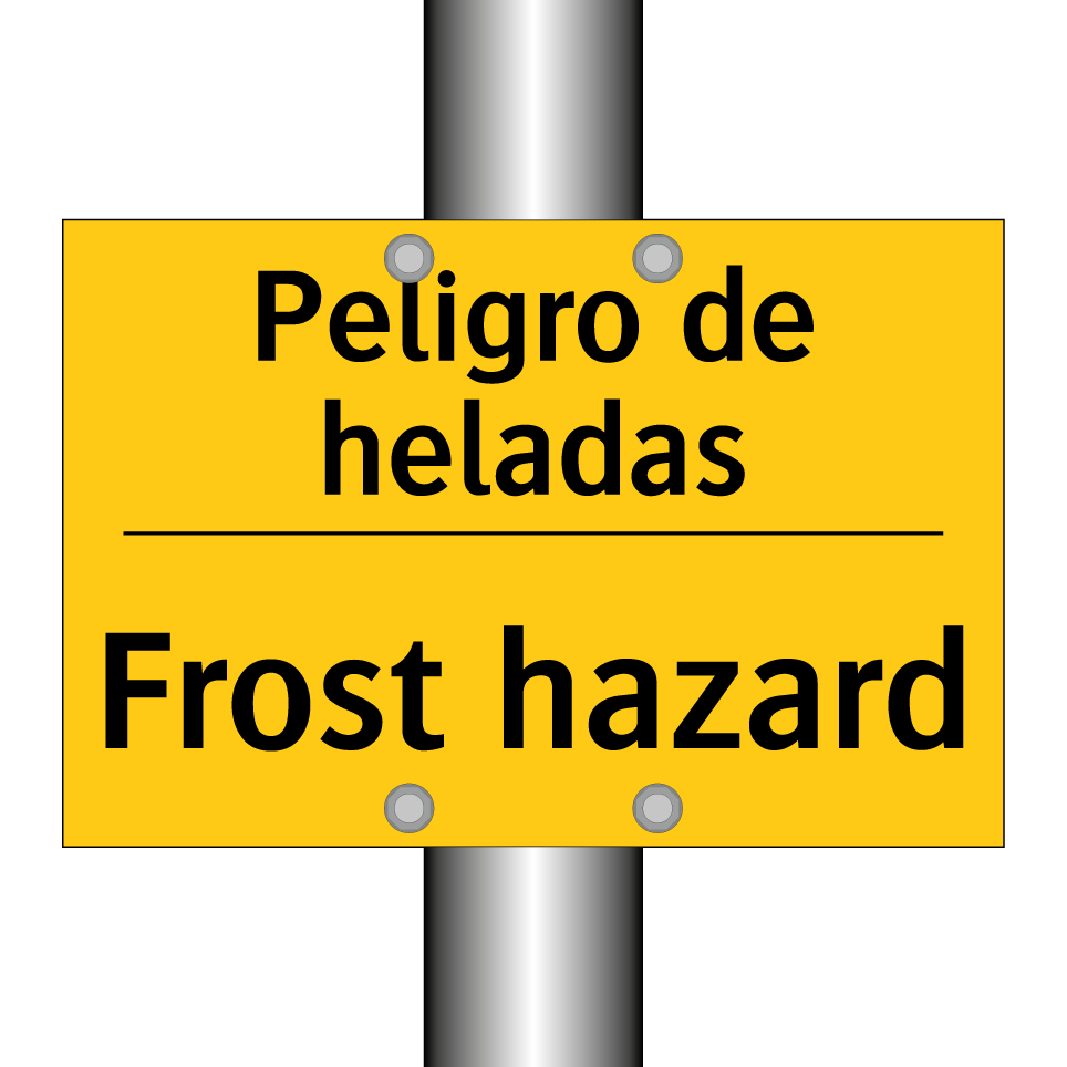 Peligro de heladas - Frost hazard