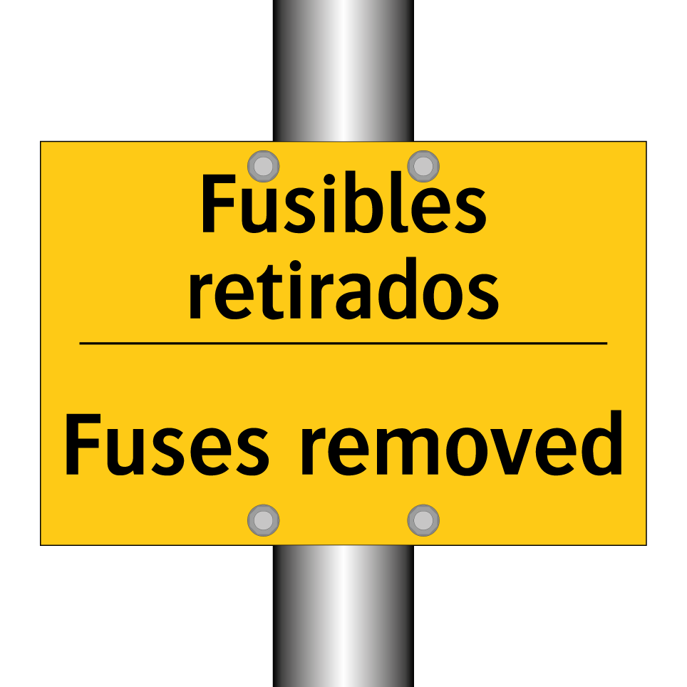 Fusibles retirados - Fuses removed