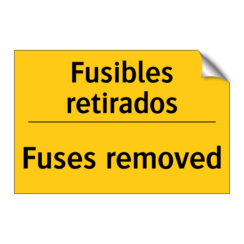 Fusibles retirados - Fuses removed
