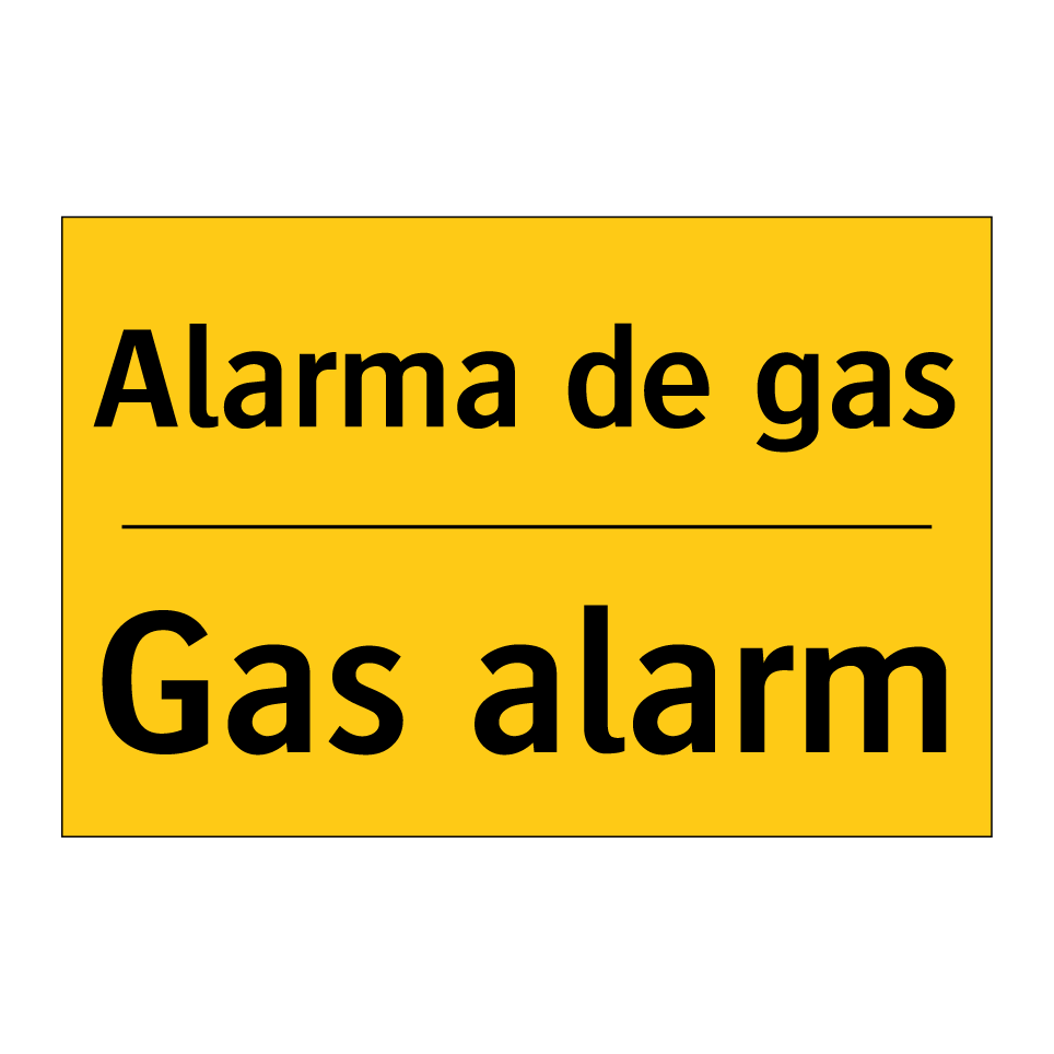 Alarma de gas - Gas alarm