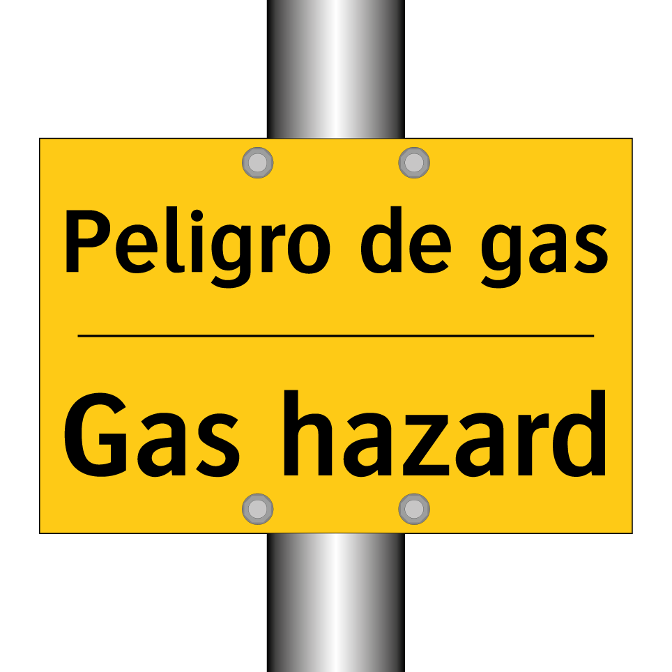 Peligro de gas - Gas hazard