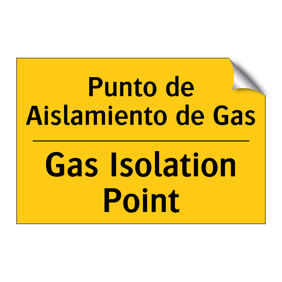 Punto de Aislamiento de Gas - Gas Isolation Point
