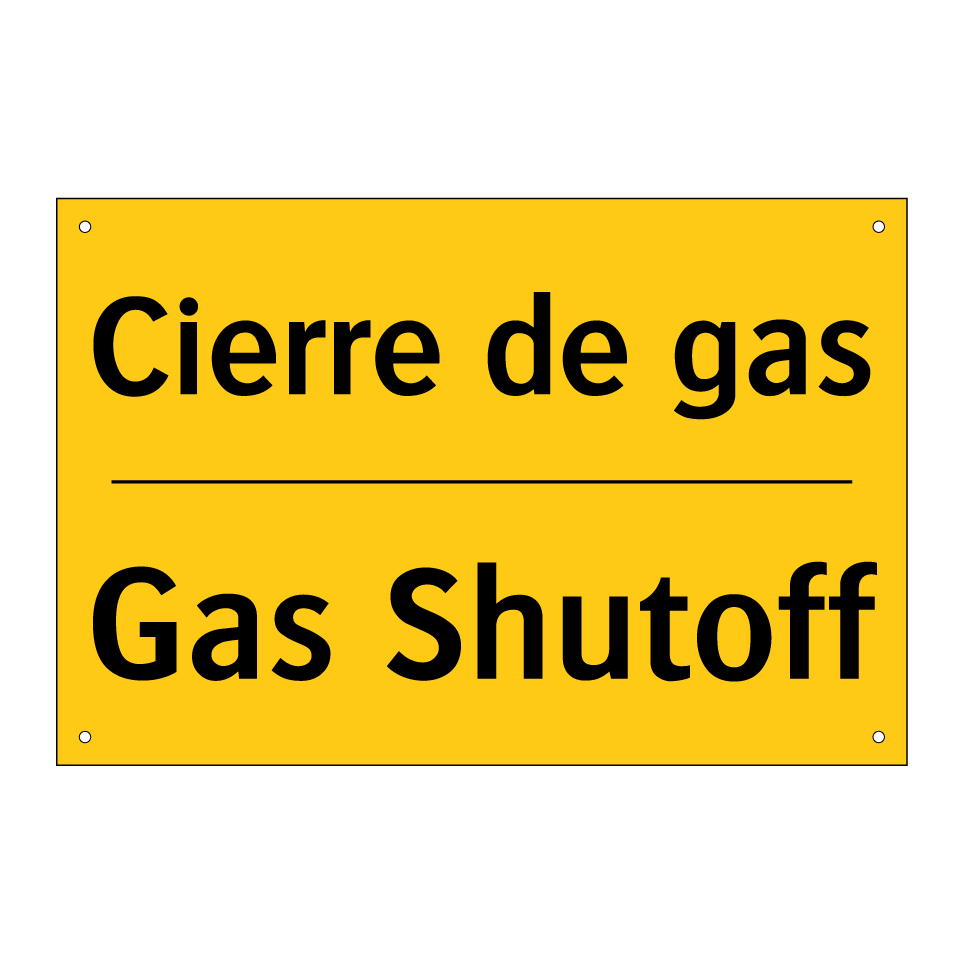 Cierre de gas - Gas Shutoff