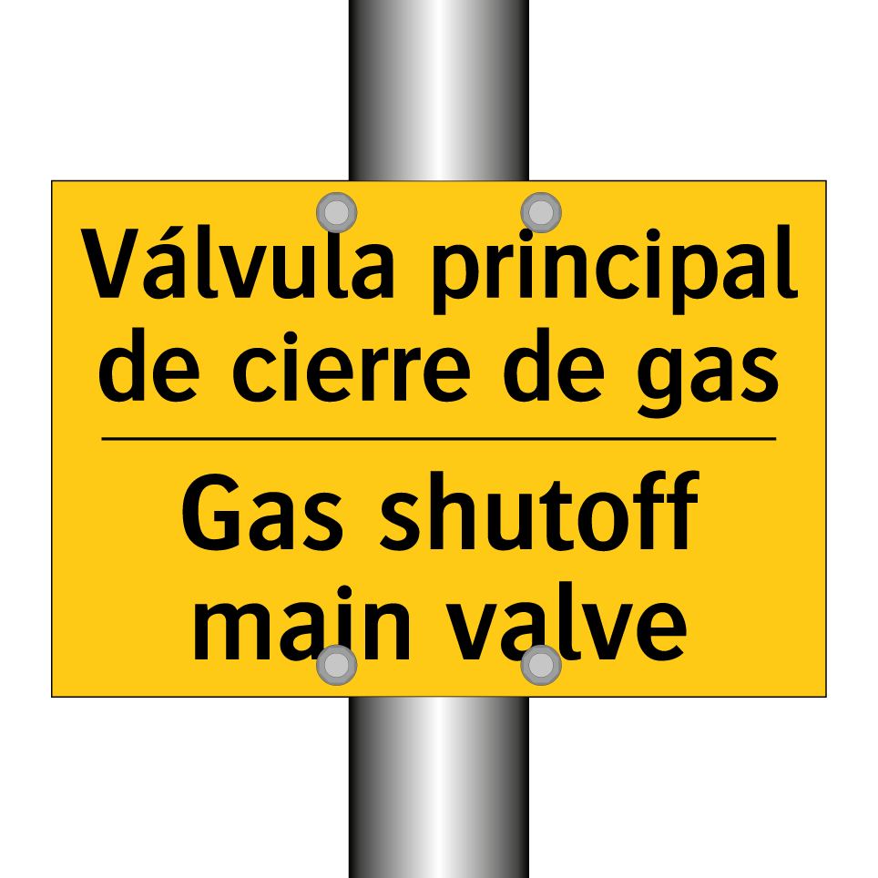 Válvula principal de cierre de gas - Gas shutoff main valve