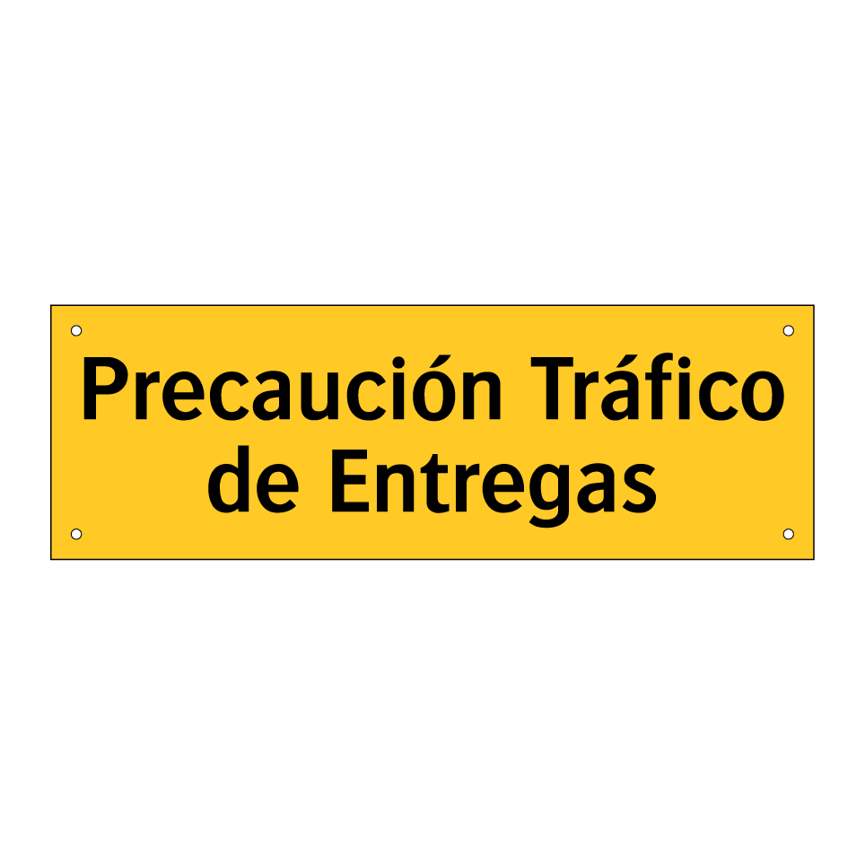 Precaución Tráfico de Entregas