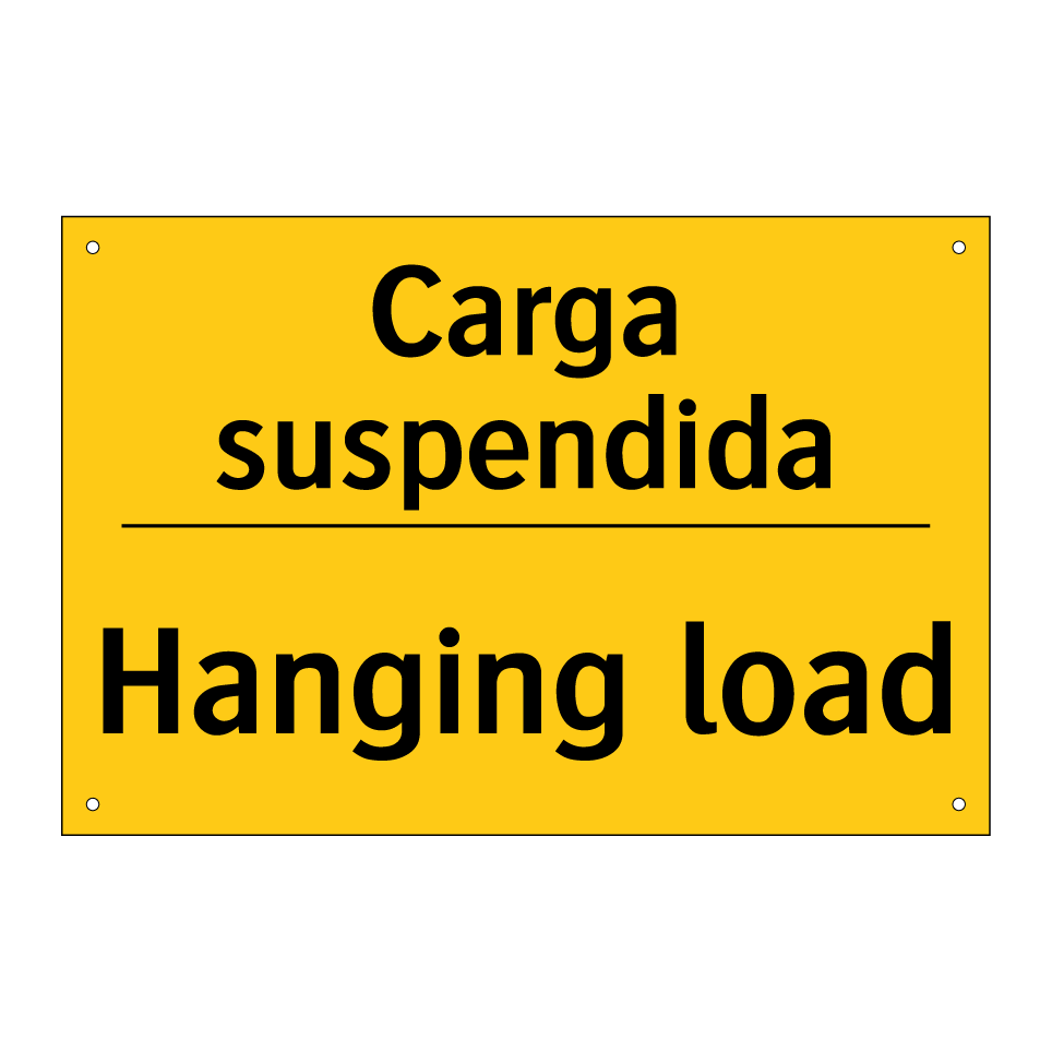 Carga suspendida - Hanging load
