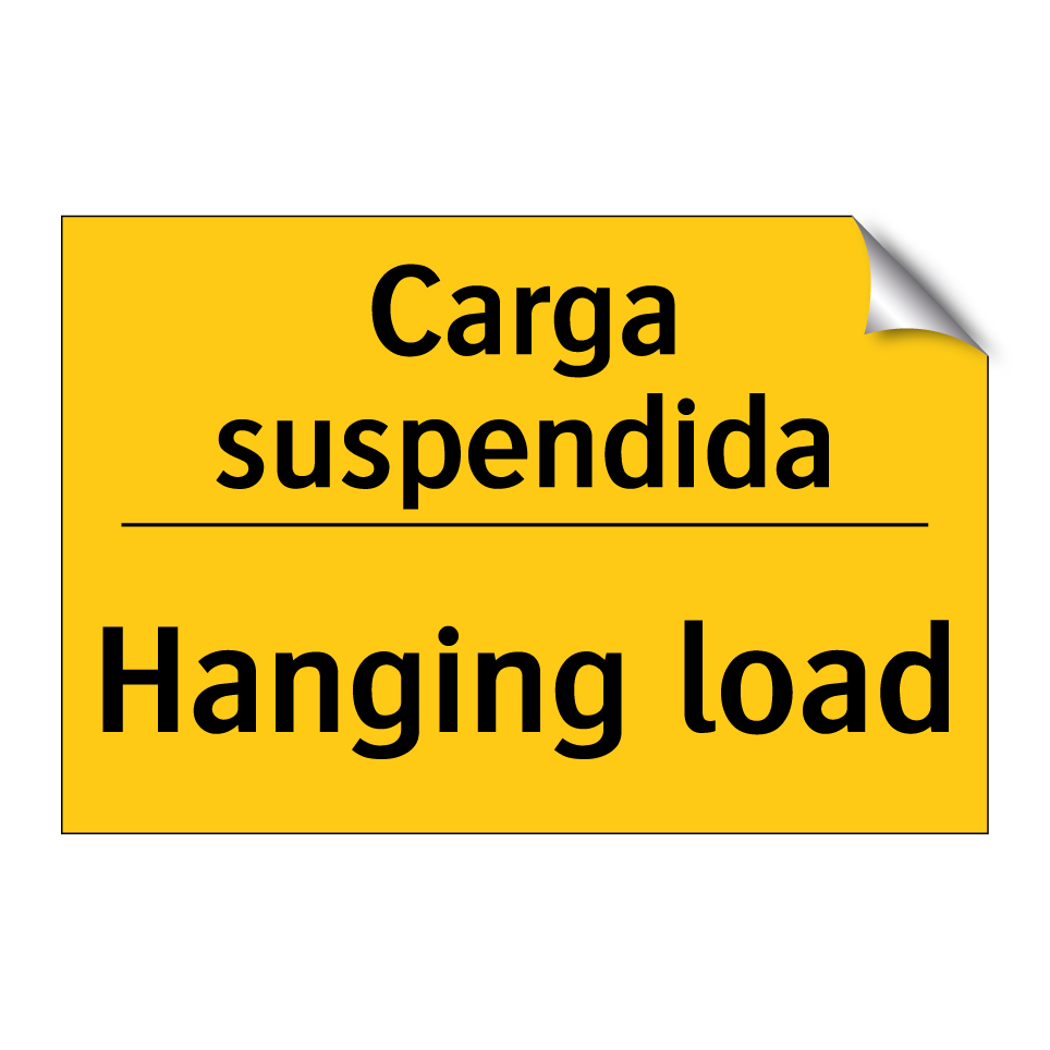 Carga suspendida - Hanging load