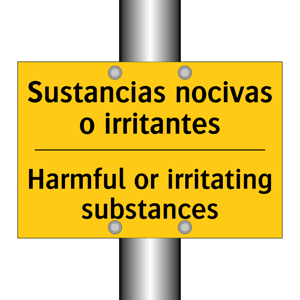 Sustancias nocivas o irritantes - Harmful or irritating substances