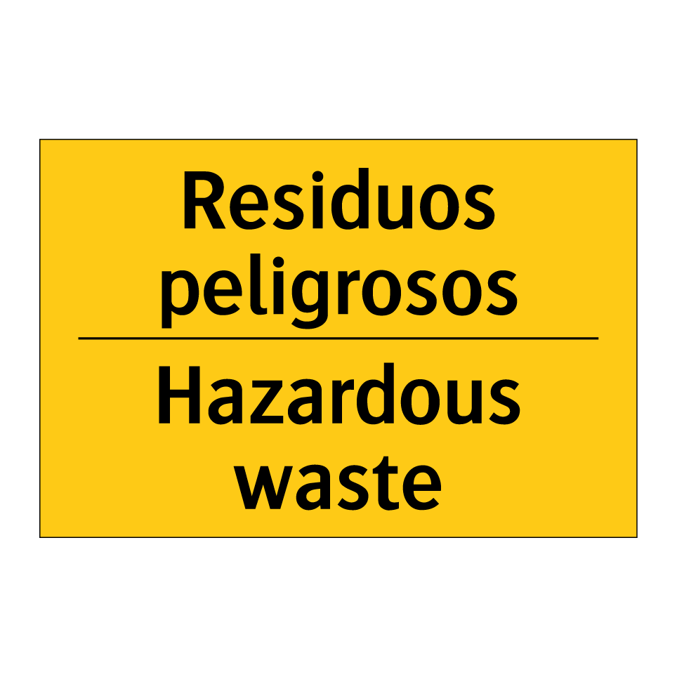 Residuos peligrosos - Hazardous waste