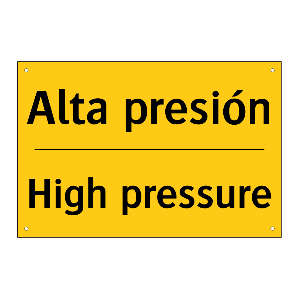 Alta presión - High pressure