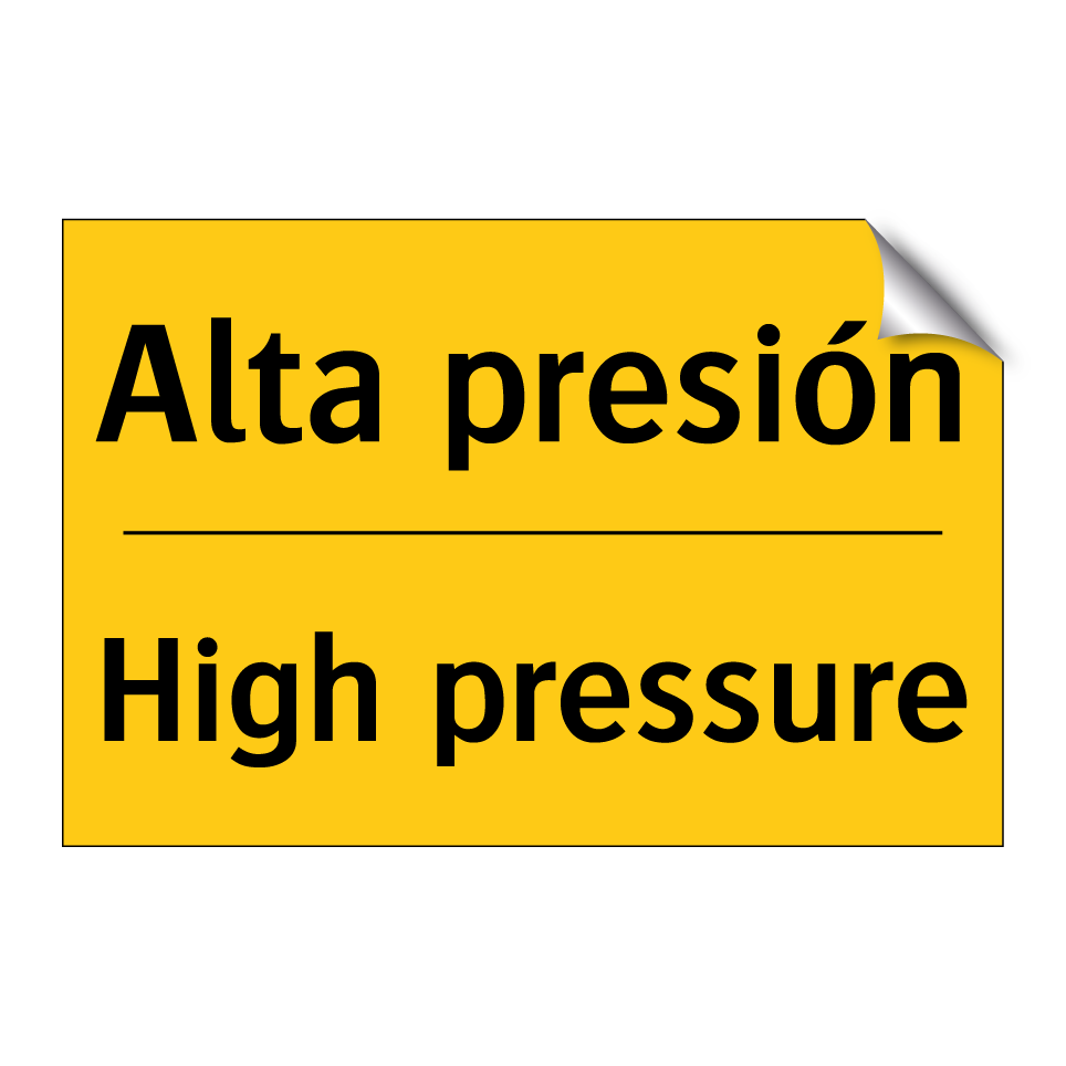 Alta presión - High pressure