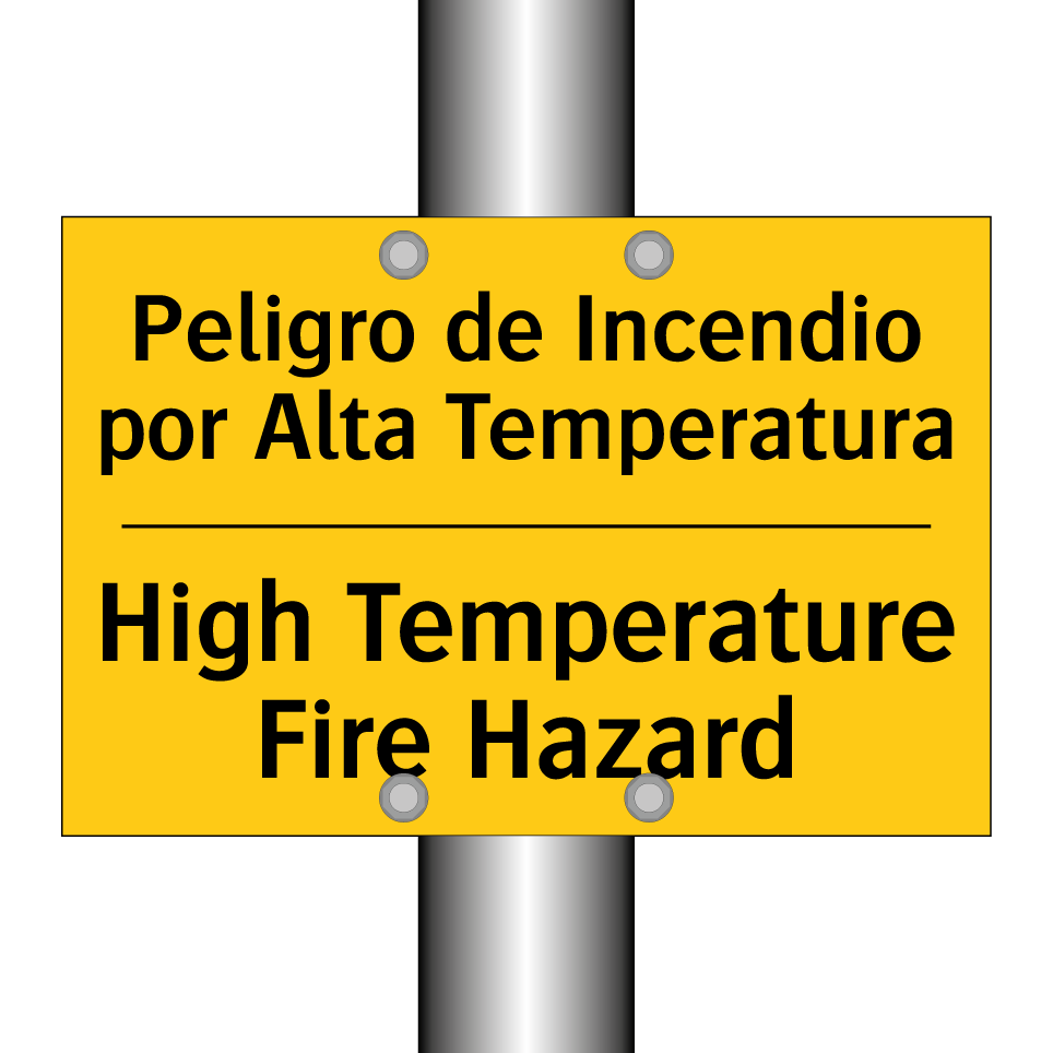 Peligro de Incendio por Alta Temperatura - High Temperature Fire Hazard
