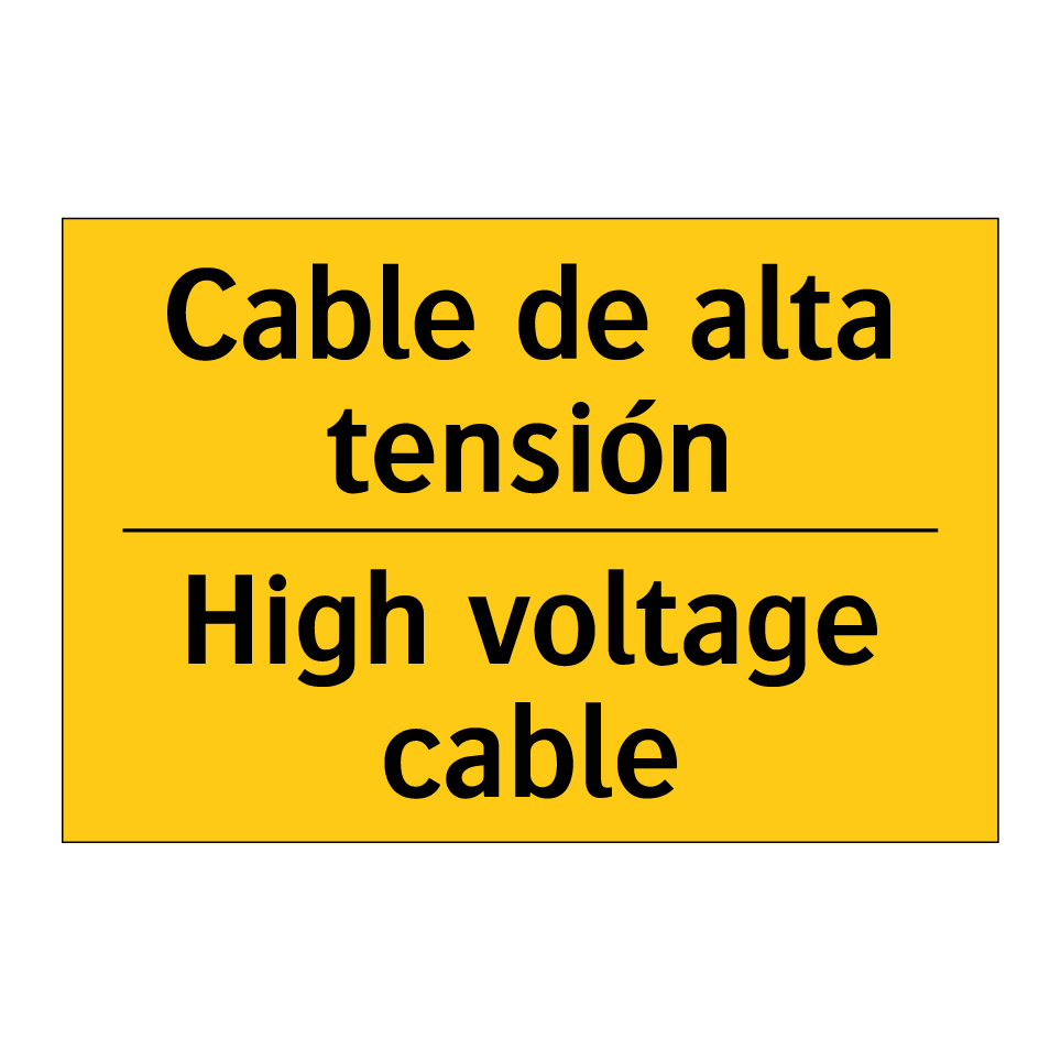Cable de alta tensión - High voltage cable