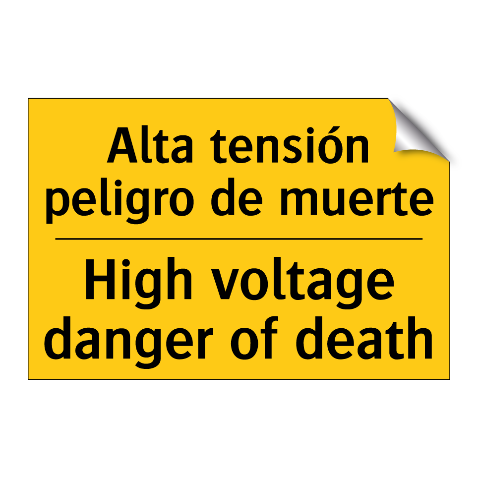 Alta tensión peligro de muerte - High voltage danger of death