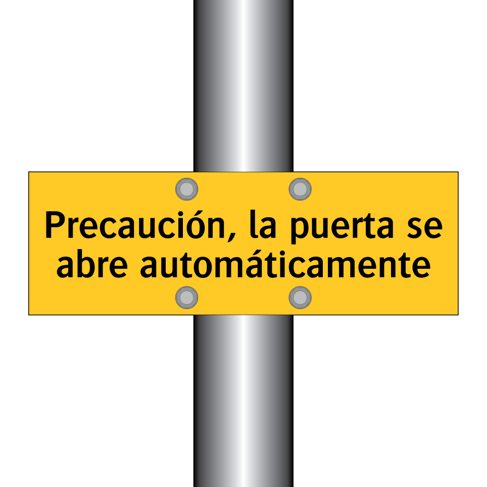 Precaución, la puerta se abre automáticamente