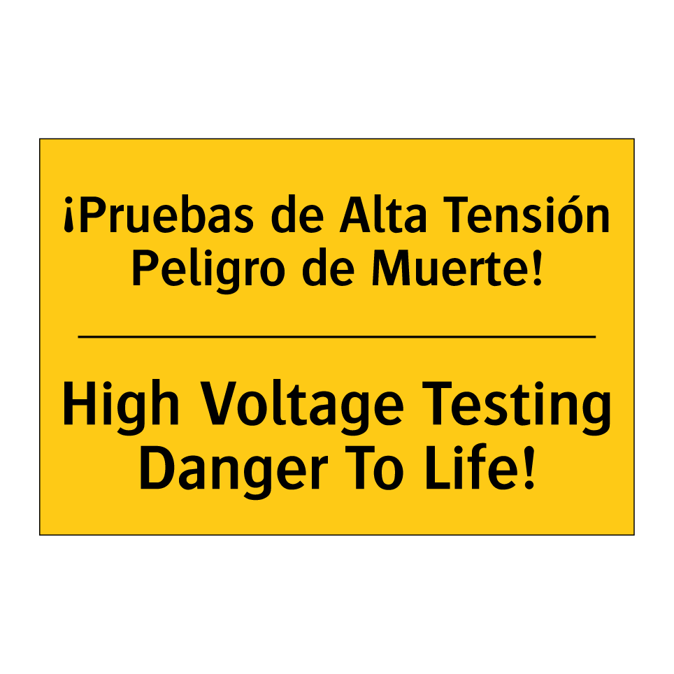 ¡Pruebas de Alta Tensión Peligro de Muerte! - High Voltage Testing Danger To Life!