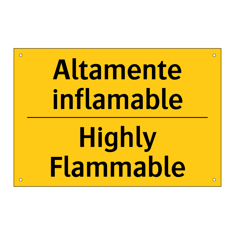 Altamente inflamable - Highly Flammable