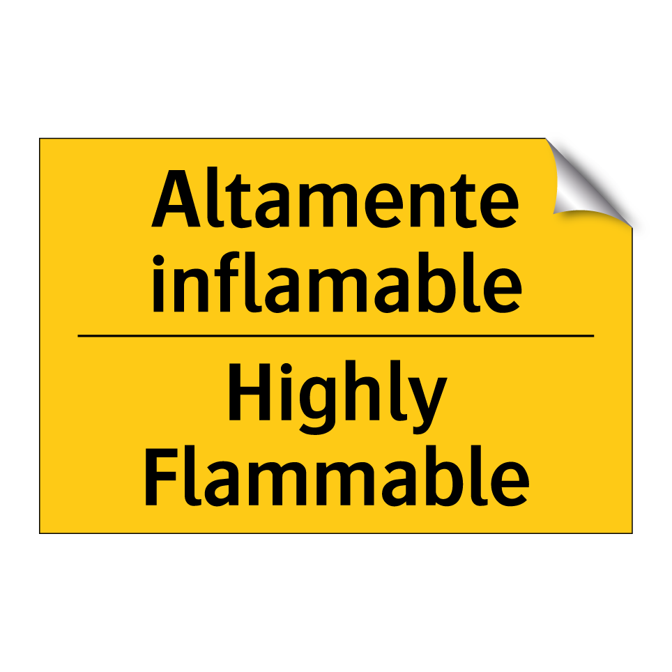 Altamente inflamable - Highly Flammable