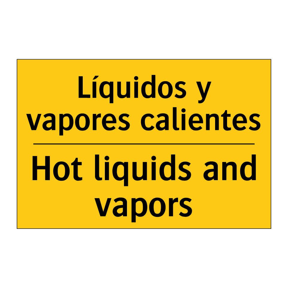Líquidos y vapores calientes - Hot liquids and vapors