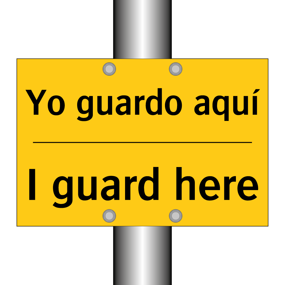 Yo guardo aquí - I guard here