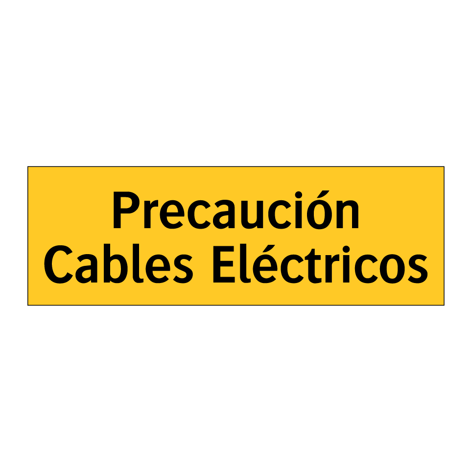 Precaución Cables Eléctricos