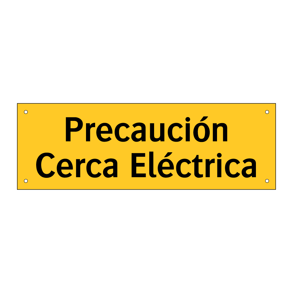 Precaución Cerca Eléctrica