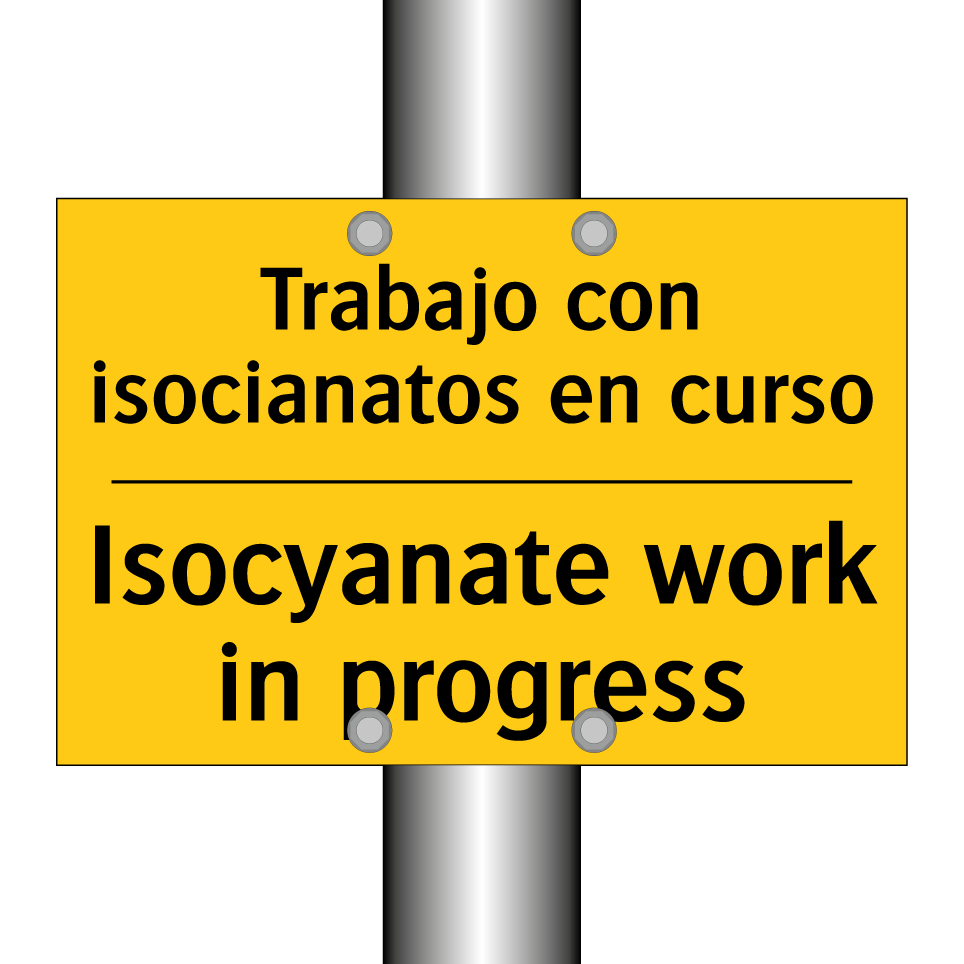 Trabajo con isocianatos en curso - Isocyanate work in progress