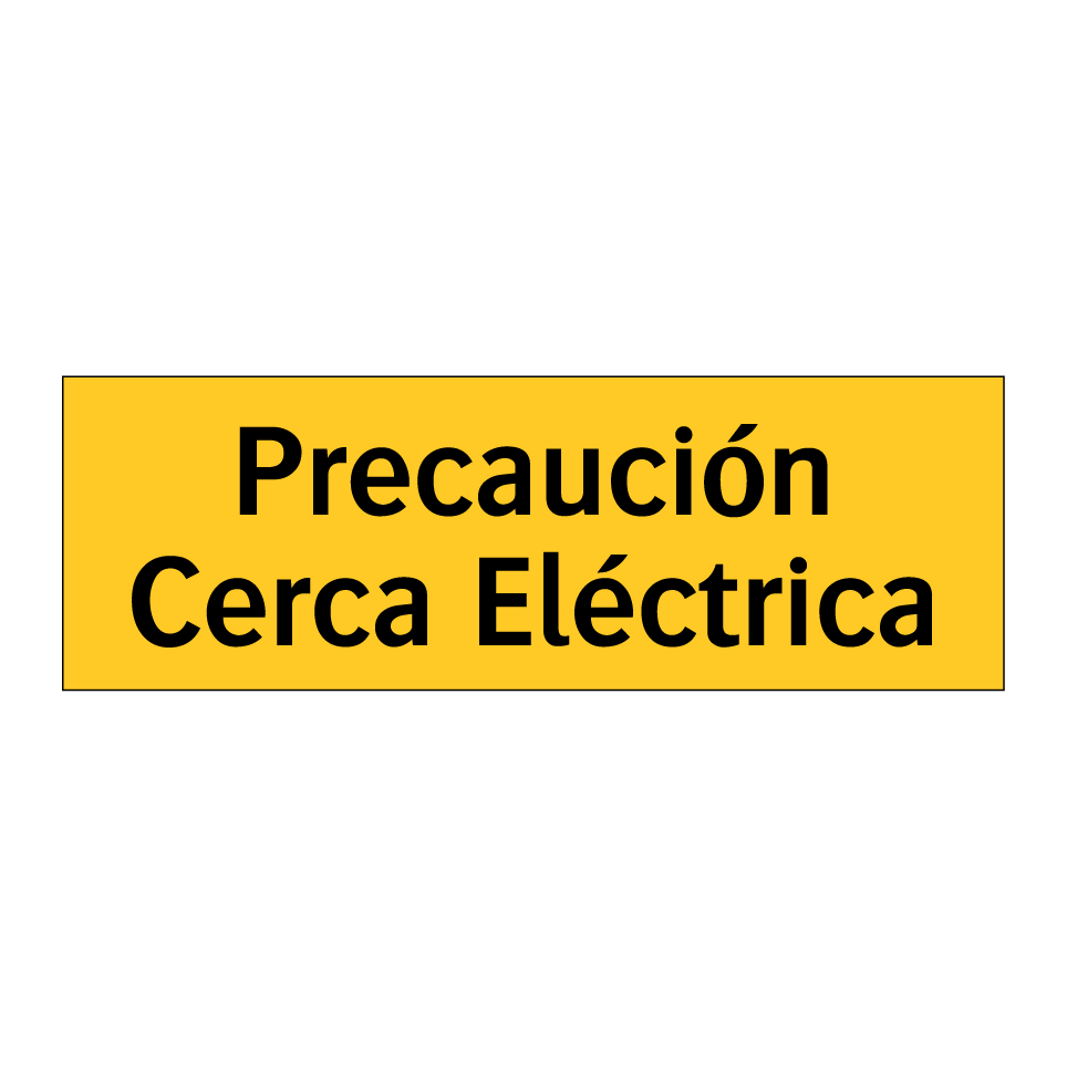 Precaución Cerca Eléctrica