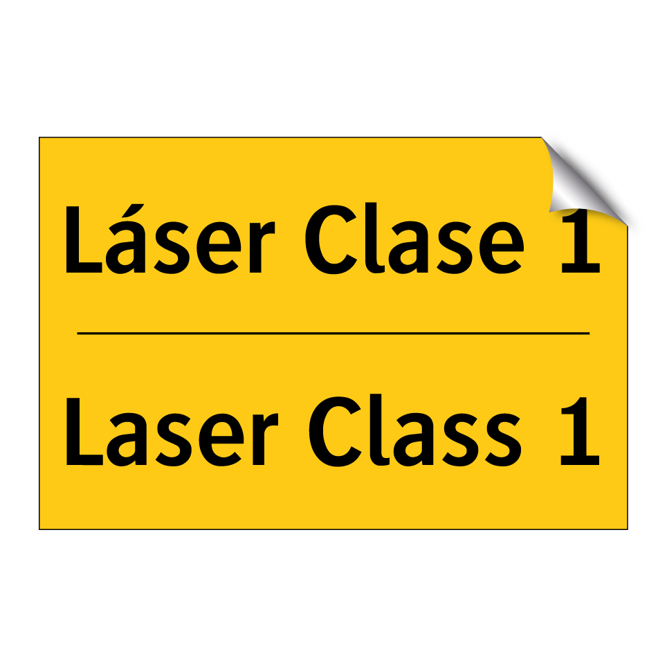 Láser Clase 1 - Laser Class 1