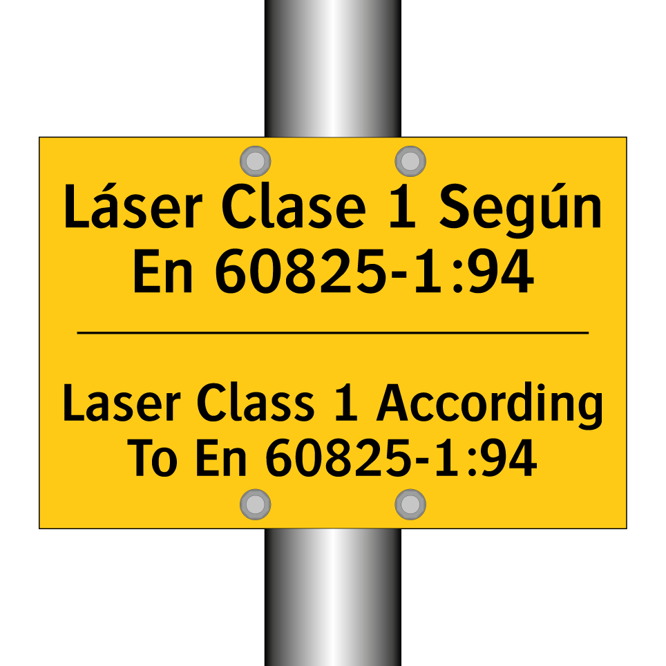 Láser Clase 1 Según En 60825-1:94 - Laser Class 1 According To En 60825-1:94
