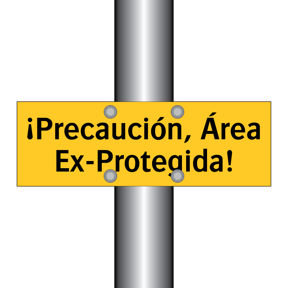 ¡Precaución, Área Ex-Protegida!