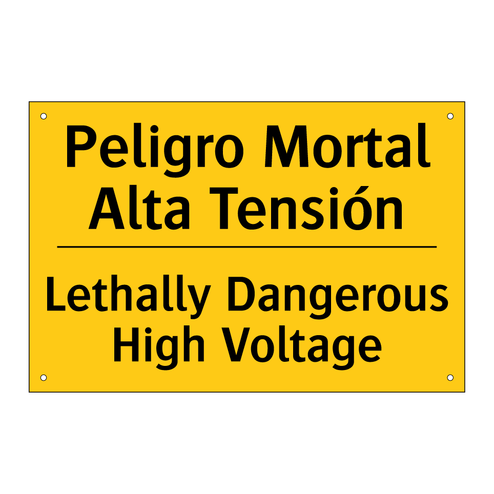 Peligro Mortal Alta Tensión - Lethally Dangerous High Voltage