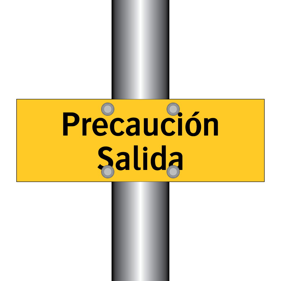 Precaución Salida