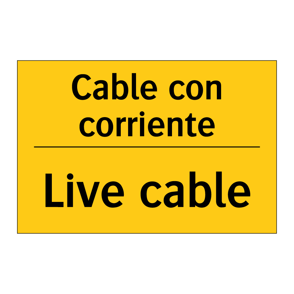 Cable con corriente - Live cable