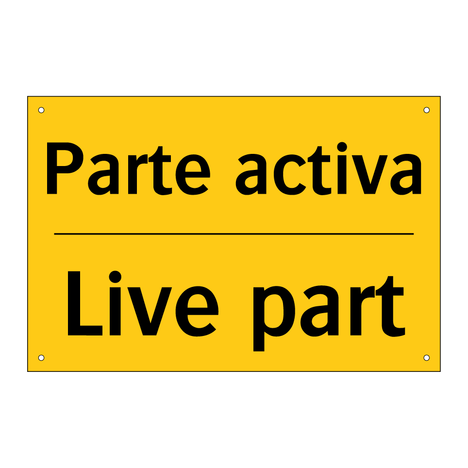 Parte activa - Live part