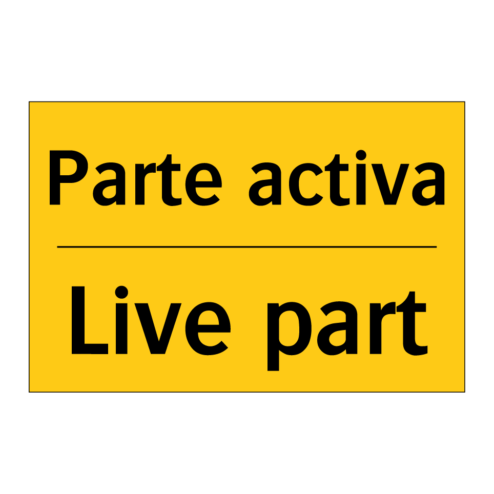 Parte activa - Live part