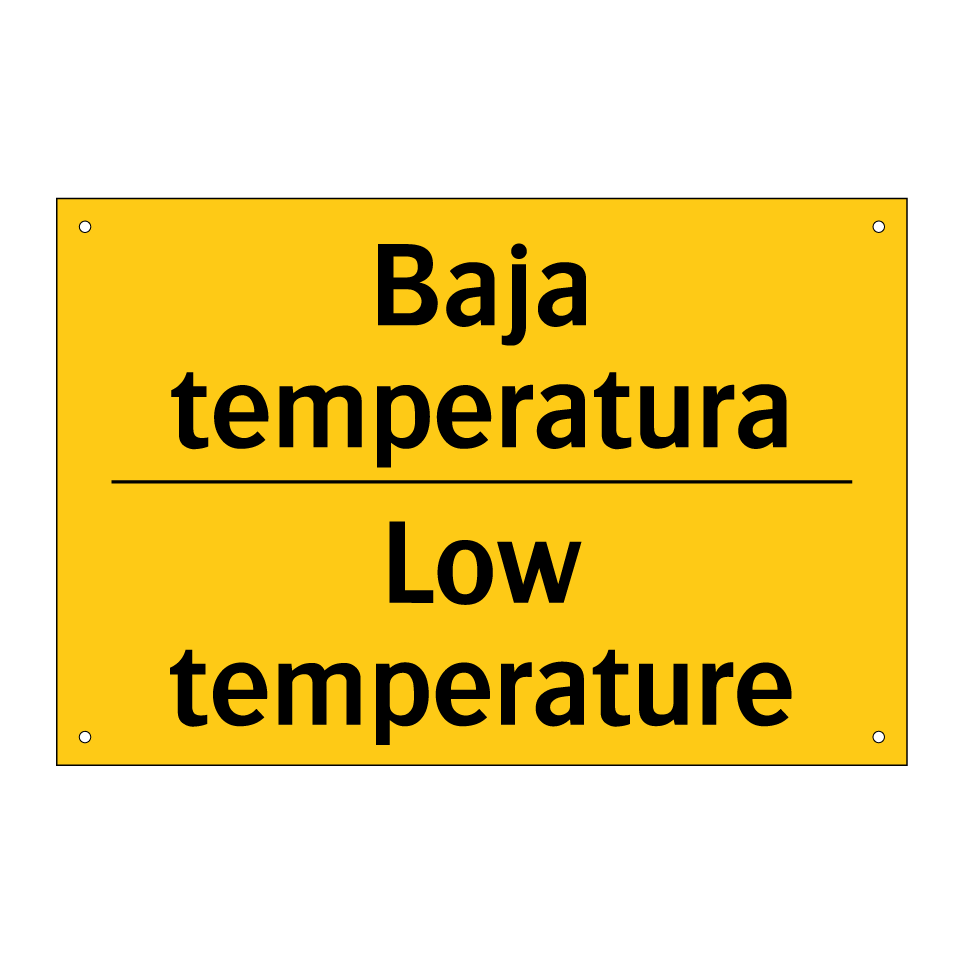 Baja temperatura - Low temperature