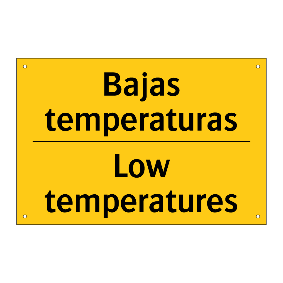 Bajas temperaturas - Low temperatures