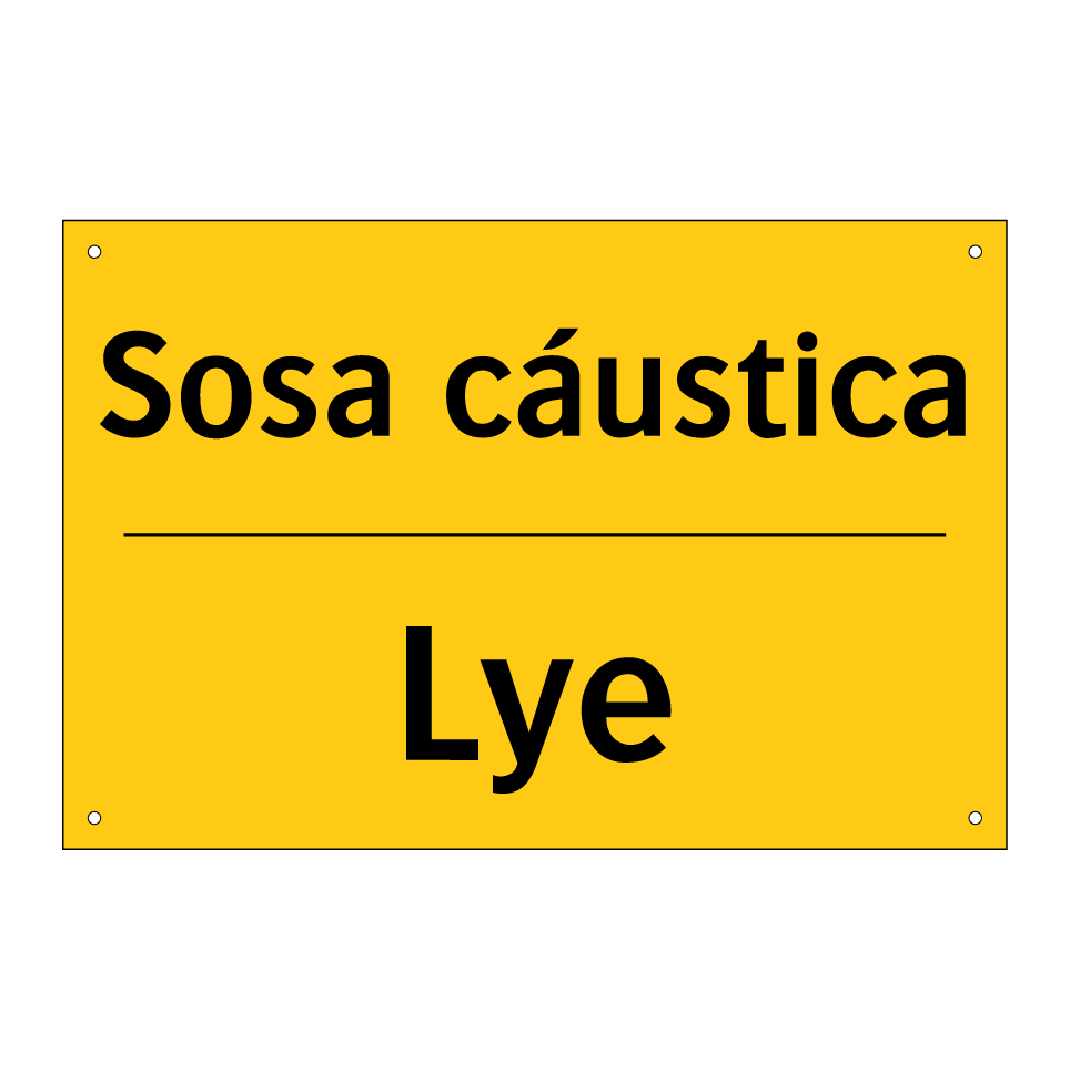 Sosa cáustica - Lye