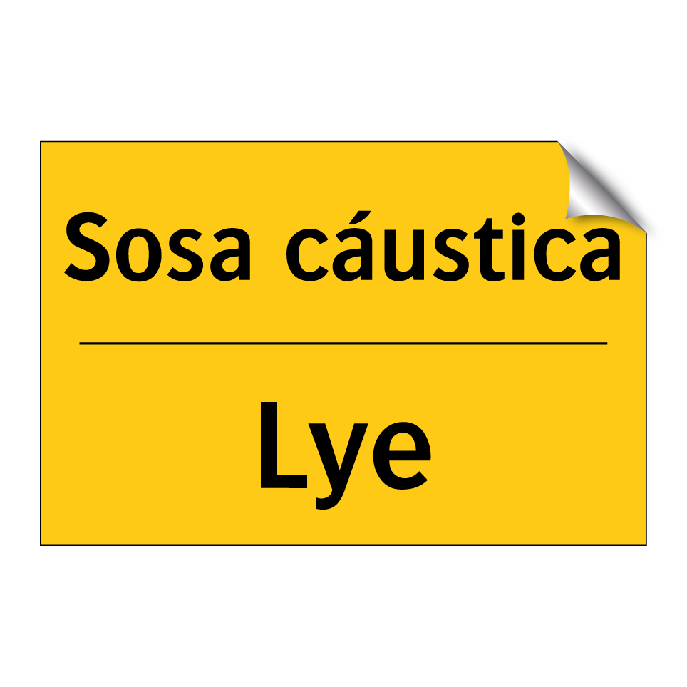 Sosa cáustica - Lye