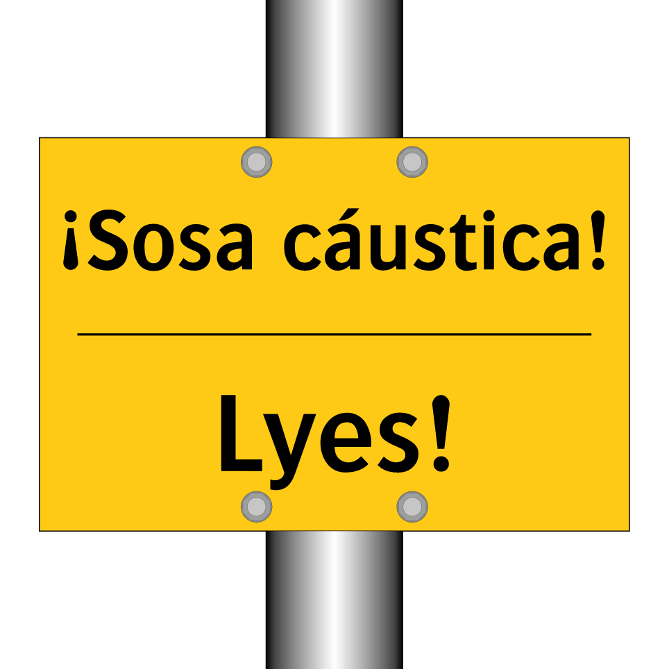 ¡Sosa cáustica! - Lyes!
